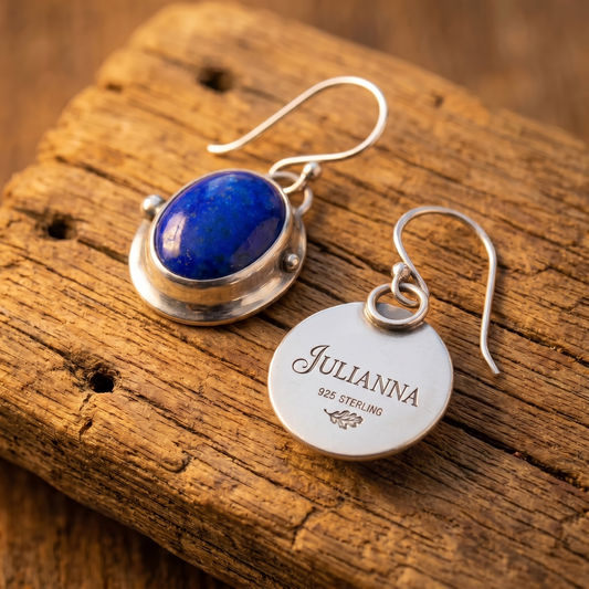 Handcrafted Sterling Silver Lapis Lazuli Earrings