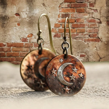Midnight Mesa Moon Earrings