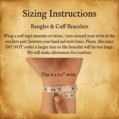 Handcrafted Hammered Sterling Silver Bead Bangle