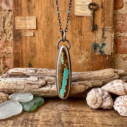 Royston Desert Vein Turquoise Pendant Necklace
