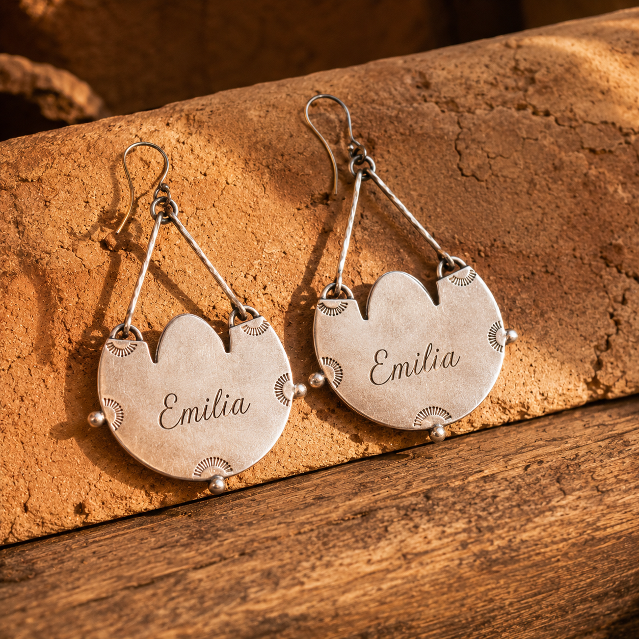 Handcrafted Royston Turquoise Silver Earrings for Women