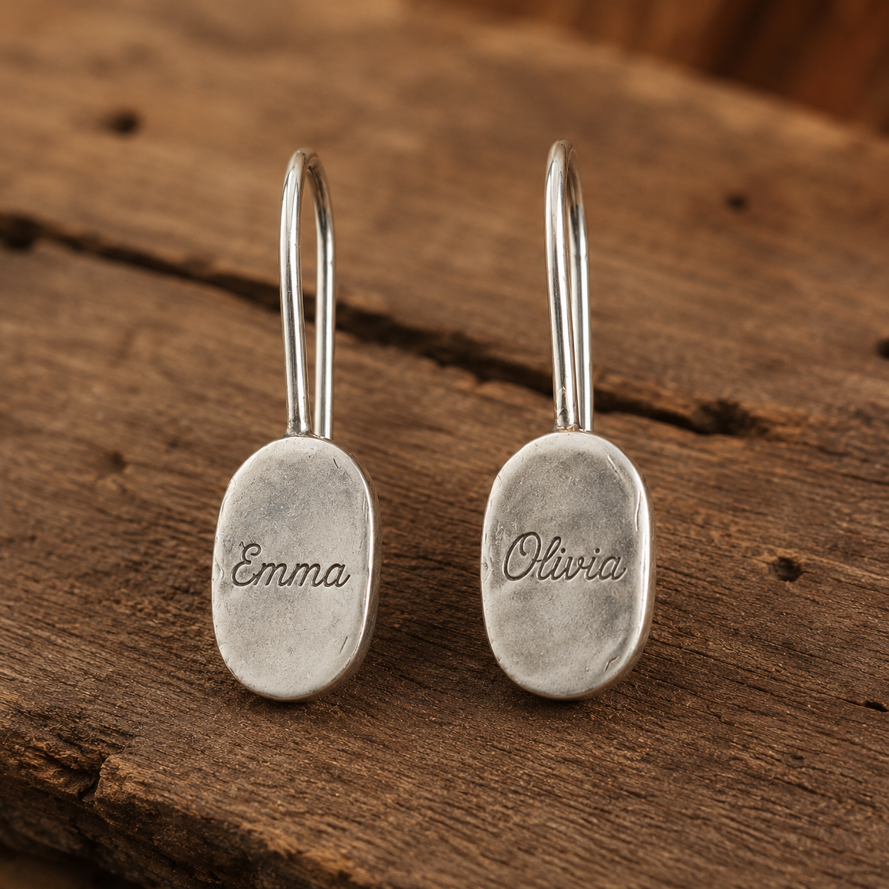 Silver & Brass Heart Handmade Earrings