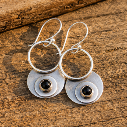 Handcrafted Silver Earrings with Natural Kingman Turquoise