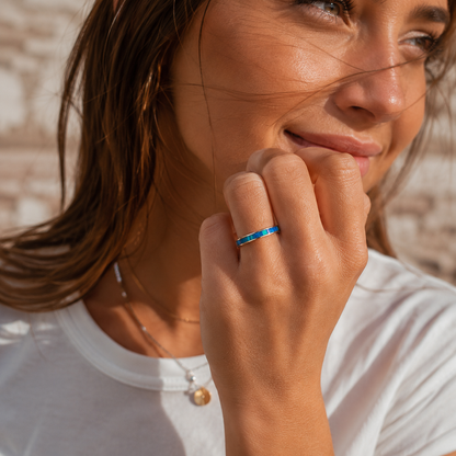 Handcrafted Sterling Silver Australian Opal Ring