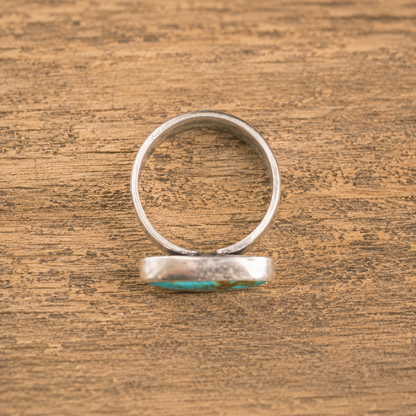 Natural Royston Turquoise Sterling Silver Ring