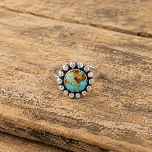 Handmade 925 Sterling Silver Royston Turquoise Ring for Women