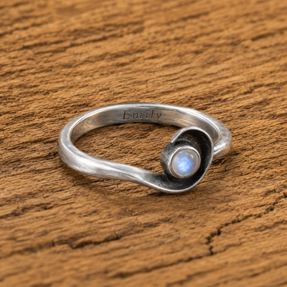 Handcrafted Sterling Silver Moonstone Ring