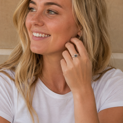 Handcrafted Sterling Silver Flower Ring