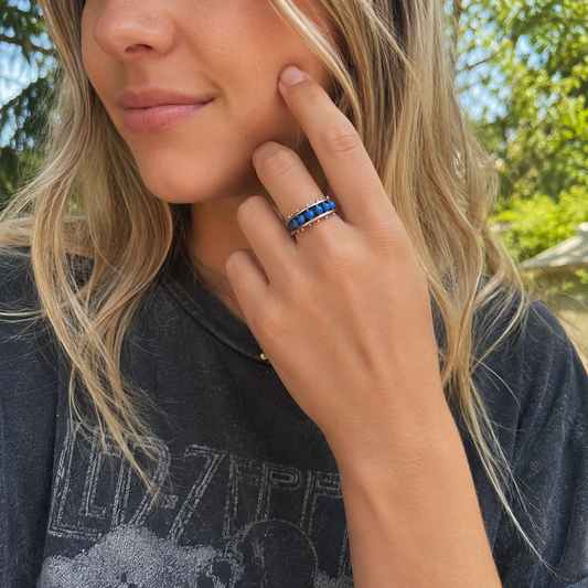 Handcrafted Sterling Silver Australian Opal Ring
