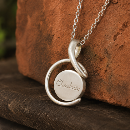 Handmade Sterling Silver Turquoise Pendant Necklace