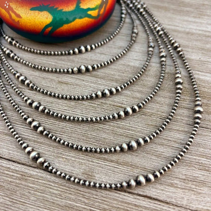 Handcrafted Sterling Silver Beaded Necklace