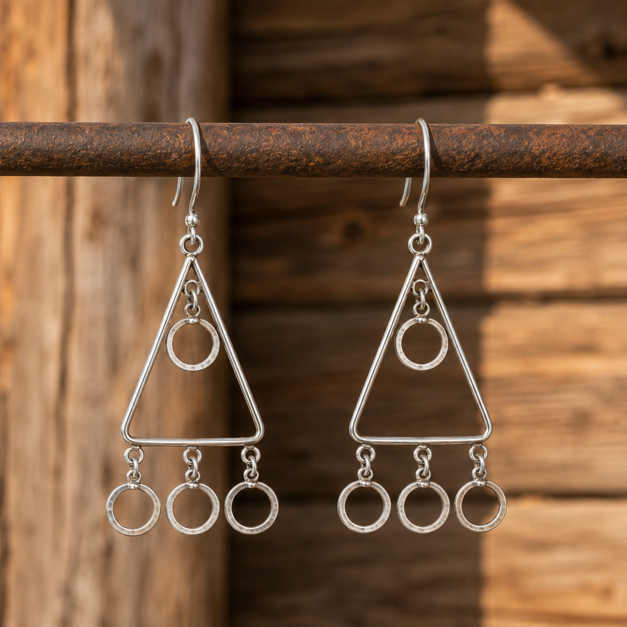 Handcrafted Sterling Silver Tassel Earrings – Modern Artisan Statement Earrings for Women